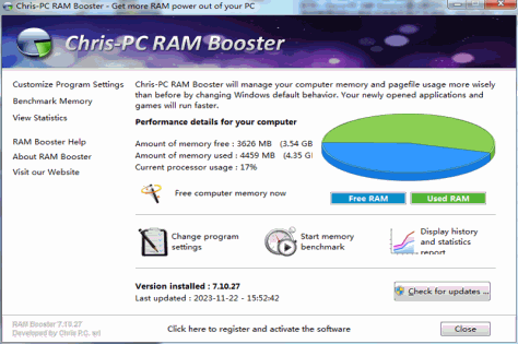 Chris-PC RAM Booster截图1