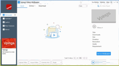 Vpings Video Wallpaper截图1