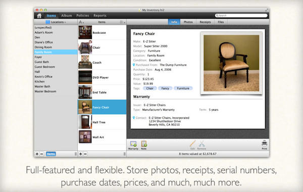 Home Inventory for mac截图1