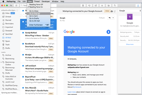 Mailspring Mac版