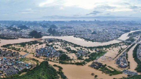 广西桂林遭遇1998年以来最大洪水
