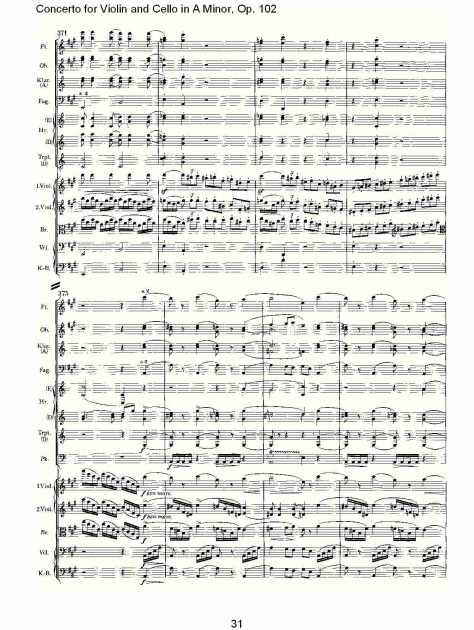 A小调小提琴与大提琴协奏曲, Op.102第一乐章（七）