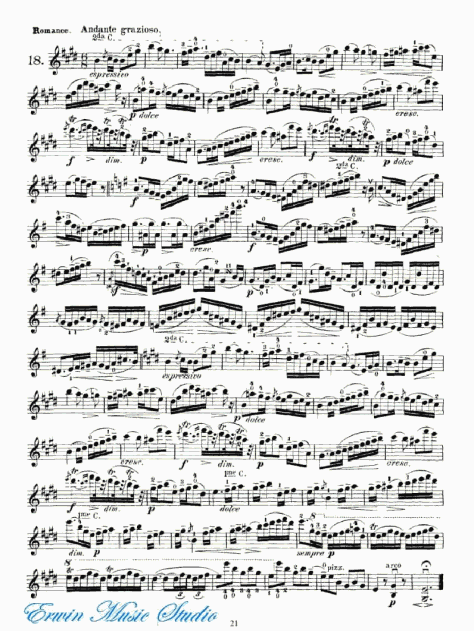马扎斯-75首渐进式旋律练习 书1-30首专门练习 21-40 提琴谱