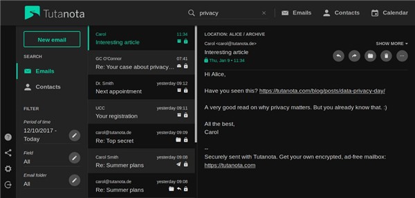 tutanota截图