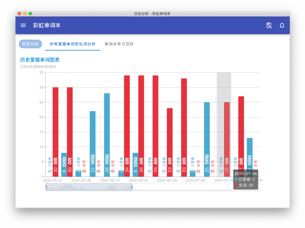 彩虹单词本截图