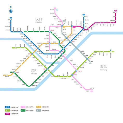 武汉地铁线路图