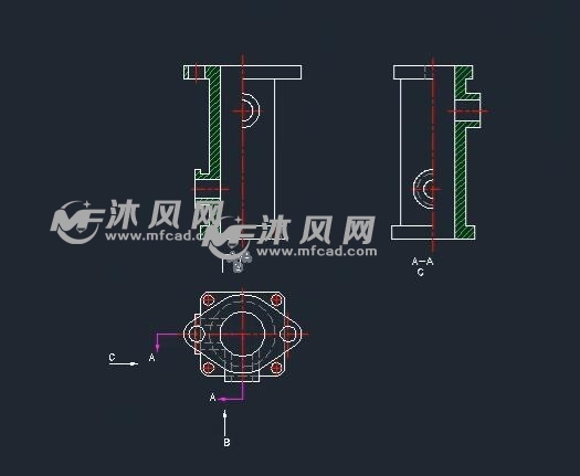 本节完成的三视图