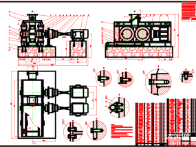 高压辊磨机工作机构设计图纸合集的封面图