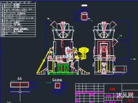 立式磨粉机模型图纸合集的封面图