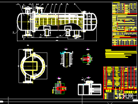 列管式换热器CAD图
