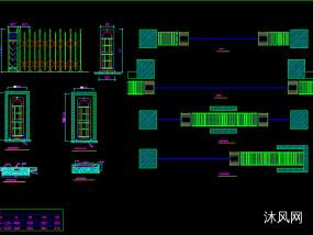 伸缩门CAD设计图