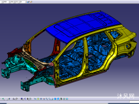 一款白车身骨架设计数模（大小631MBCATIA V5R21大小631MB）