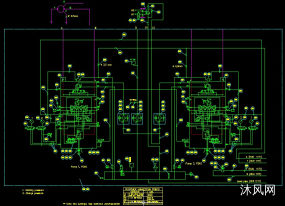 AutoCAD回转窑液压站图纸