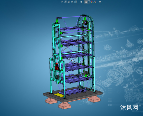 六层垂直循环机械立体停车库图纸合集的封面图