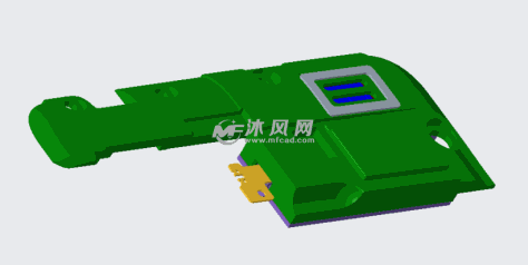 扬声器模组背面的图纸预览图