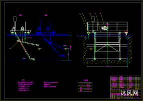 轨距4.45米桁架刮泥刮油刮渣机图纸合集的封面图