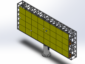 户外旋转LED广告牌总装图纸合集的封面图
