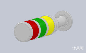 警示三色灯模型