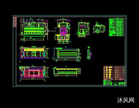 大客车涂装水旋喷漆室设计图图纸合集的封面图