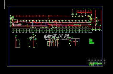 车厢涂装钢结构抱柱地资图的图纸预览图