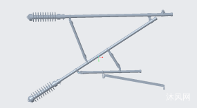 接触网腕臂定位装置三维模型