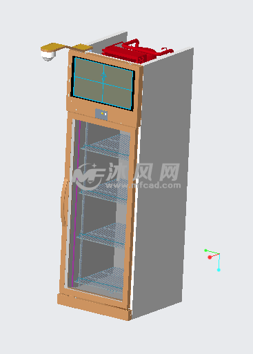 自动售货冰箱的图纸预览图