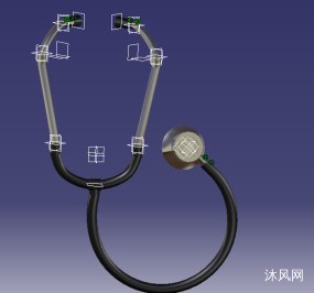 医用听诊器设计模型图纸合集的封面图