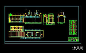 涂装设备水旋喷烘一体式结构图图纸合集的封面图