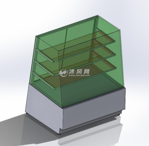 冷藏柜三维模型图整体的图纸预览图