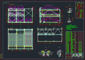 三层链条升降横移停车设备图纸合集的封面图