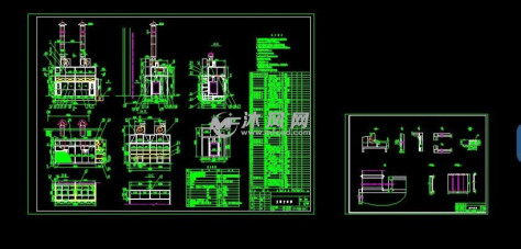 6米水帘喷漆室详细总图的图纸预览图