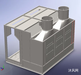 直排式水帘喷漆室(轴流风机)图纸合集的封面图