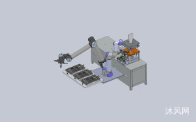 光纤插拔测试机（6轴机器人）图纸合集的封面图