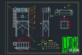 YPF32-3型气箱脉冲除尘器图纸合集的封面图