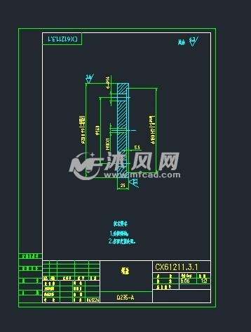 端盖的图纸预览图