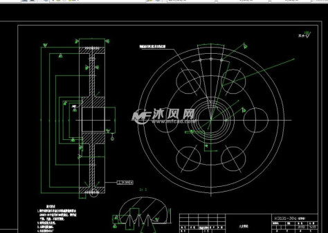 轮结构 制作尺寸图的图纸预览图