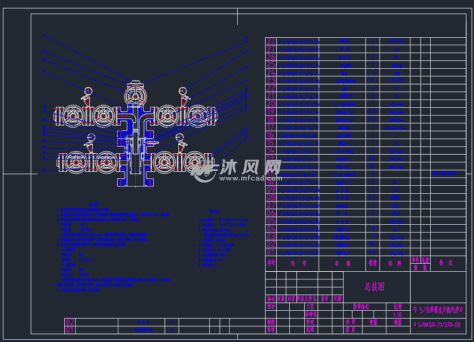 双管注天然汽井口总装图的图纸预览图