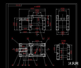 型钢焊组的锥柱承台图纸合集的封面图