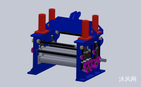 五辊夹送矫平机三维模型图纸合集的封面图