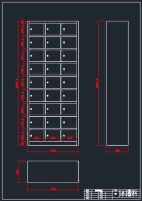 27门鞋柜外形图图纸合集的封面图