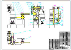 自动肉丸机cad图纸 图纸合集的封面图
