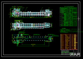 带式烧结机CAD总装图纸合集的封面图