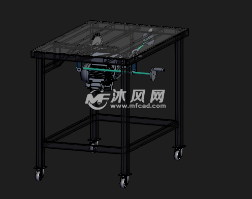 切割台等轴测图的图纸预览图