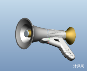 儿童玩具扩音喇叭三维模型图纸图纸合集的封面图