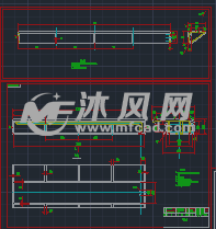 板材矫直机导卫座的图纸预览图