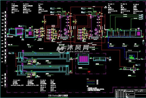 系统流程图的图纸预览图