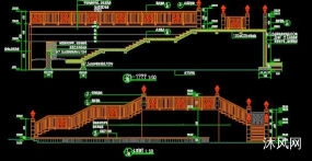 欧式铁艺栏杆架空楼梯（含结构）图纸合集的封面图