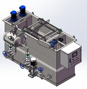 2m3/h溶气气浮机三维建模图纸合集的封面图