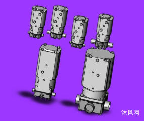 6款BUERKERT多路多端口隔膜阀图纸合集的封面图