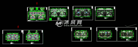 某地小区施工图整体的图纸预览图